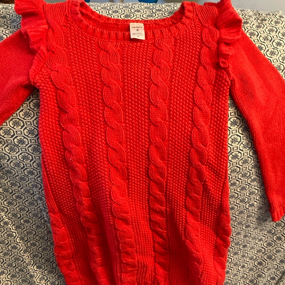 Girls size 5 Carter’s brand sweater dress